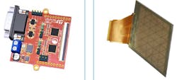 6. Shown is the L99LDLH32 evaluation board and OLED panel. 6. Shown is the L99LDLH32 evaluation board and OLED panel.