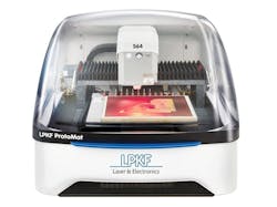 1. LPKF’s ProtoMat S64 is a desktop CNC machine designed to turn out PCBs. 1. LPKF’s ProtoMat S64 is a desktop CNC machine designed to turn out PCBs.