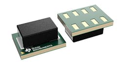 1. TI’s TPSM83100 buck-boost module comes in a 2.5- × 2.0- × 1.2-mm µSiP package. 1. TI’s TPSM83100 buck-boost module comes in a 2.5- × 2.0- × 1.2-mm µSiP package.