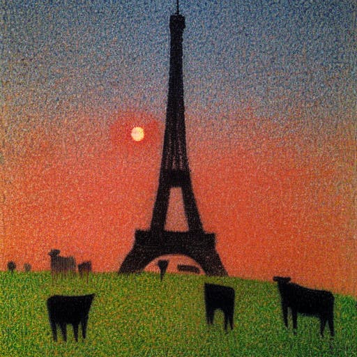 3. If Paris Was a Farm&mdash;AI image prompted by AndyT.