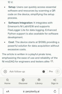 5. Perplexity’s (my cutie pie) response to the pirate-speak translation prompt. 5. Perplexity’s (my cutie pie) response to the pirate-speak translation prompt.