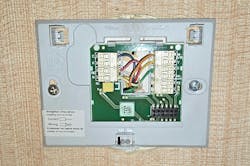 2. Wiring for a Honeywell RTH9580WF Wi-Fi thermostat. 2. Wiring for a Honeywell RTH9580WF Wi-Fi thermostat.