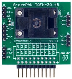 SLG47001 evaluation and programming board. SLG47001 evaluation and programming board.