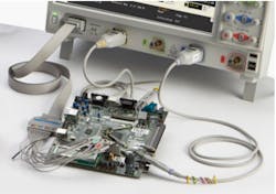 1. The digital channels in MSOs add incremental debug capability to scopes, as shown here with Agilent’s Infiniium 9000 series oscilloscopes. MSOs excel at lowspeed serial bus triggering and decode. They also enable triggering across both analog and digital channels. 1. The digital channels in MSOs add incremental debug capability to scopes, as shown here with Agilent’s Infiniium 9000 series oscilloscopes. MSOs excel at lowspeed serial bus triggering and decode. They also enable triggering across both analog and digital channels.