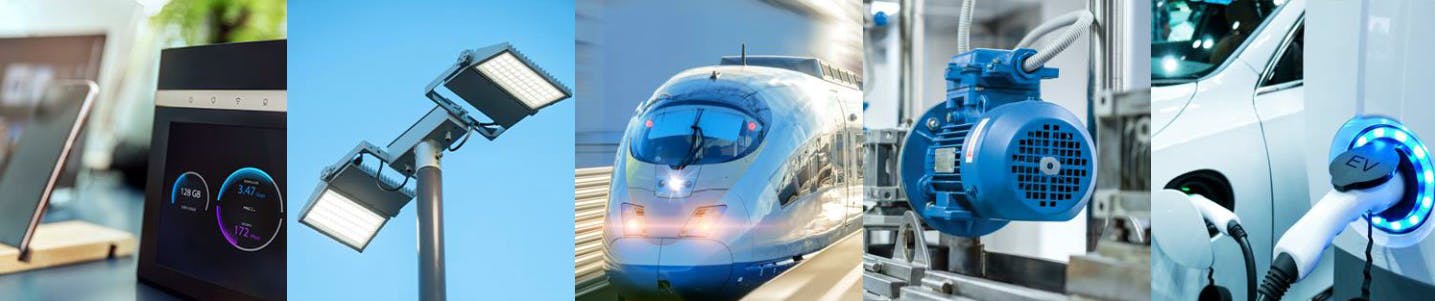 1. Power Integrations&rsquo; 1,700-V InnoMux-2 single-stage, multi-output, offline power-supply ICs deliver high efficiency and reliability for open-frame power supplies used in automotive chargers, solar inverters, three-phase meters, and other types of industrial power systems.