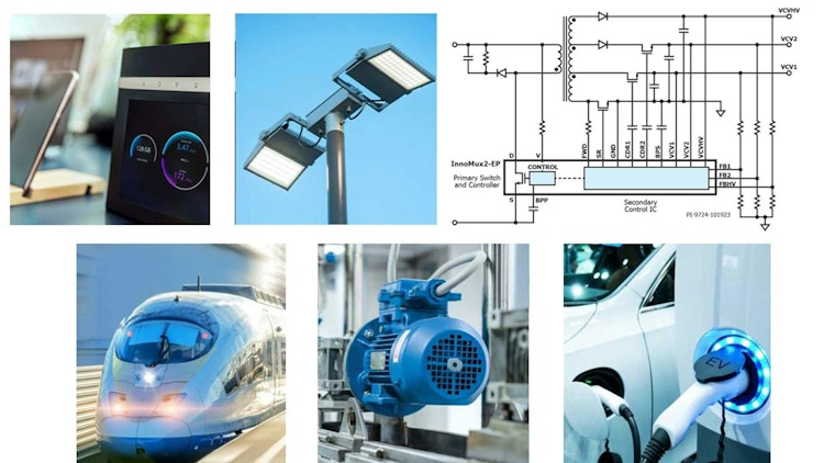 PI's 1,700-V InnoMux-2 multi-output power-supply ICs target an array of applications