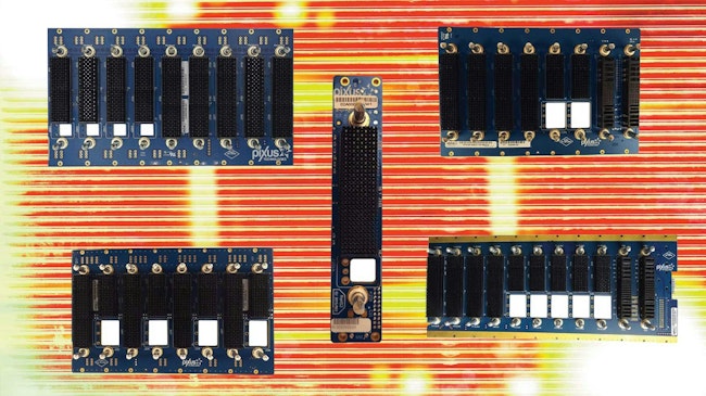 Pixus power and ground backplanes