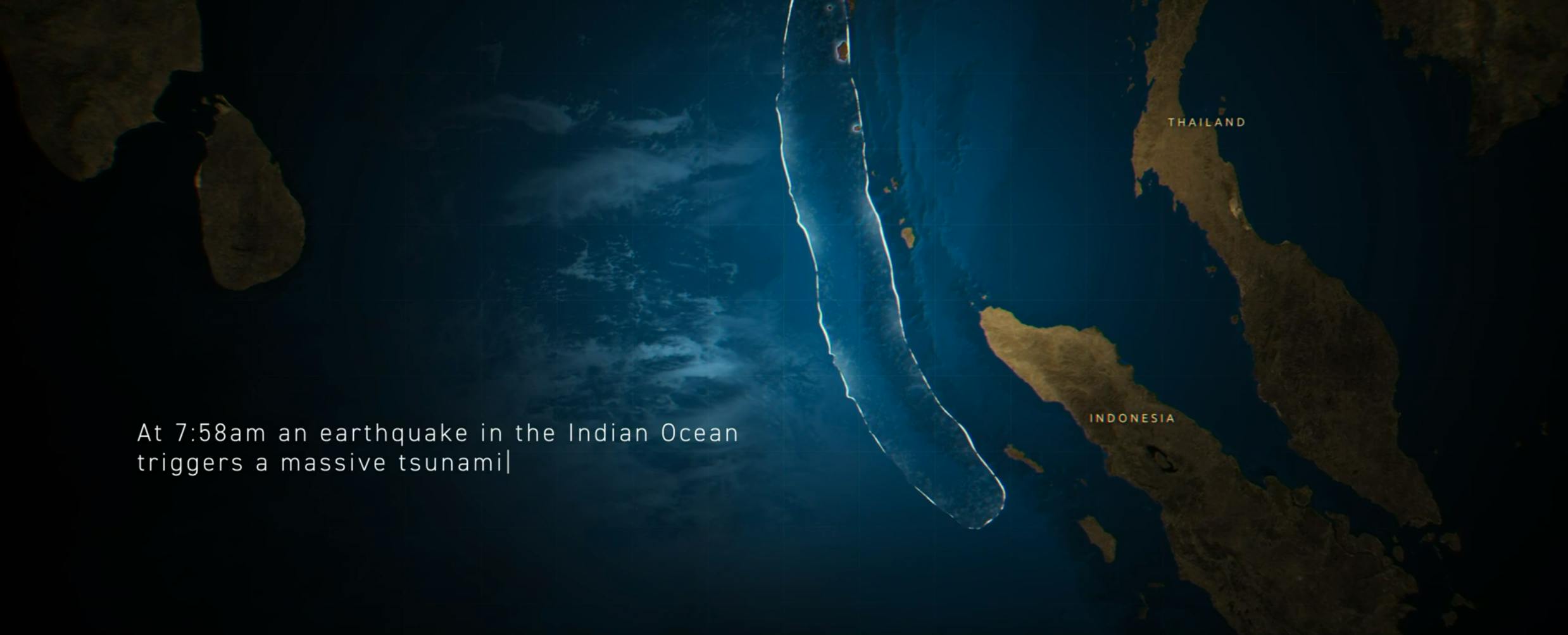2. Paul Silcox and his team used over 37 billion datasets, or 232 GB of raw CDF data, to simulate and visualize the Indian Ocean earthquake and the path of the resulting tsunami.