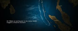 2. Paul Silcox and his team used over 37 billion datasets, or 232 GB of raw CDF data, to simulate and visualize the Indian Ocean earthquake and the path of the resulting tsunami. 2. Paul Silcox and his team used over 37 billion datasets, or 232 GB of raw CDF data, to simulate and visualize the Indian Ocean earthquake and the path of the resulting tsunami.