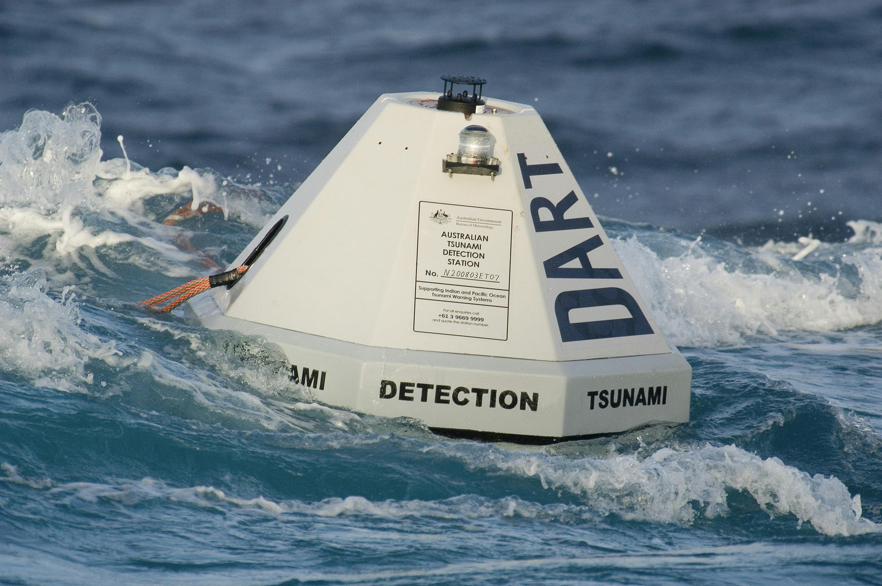 3. DART buoys are equipped with sensors that can monitor and detect undersea earthquakes and measure the ocean water height of any tsunamis that follow.