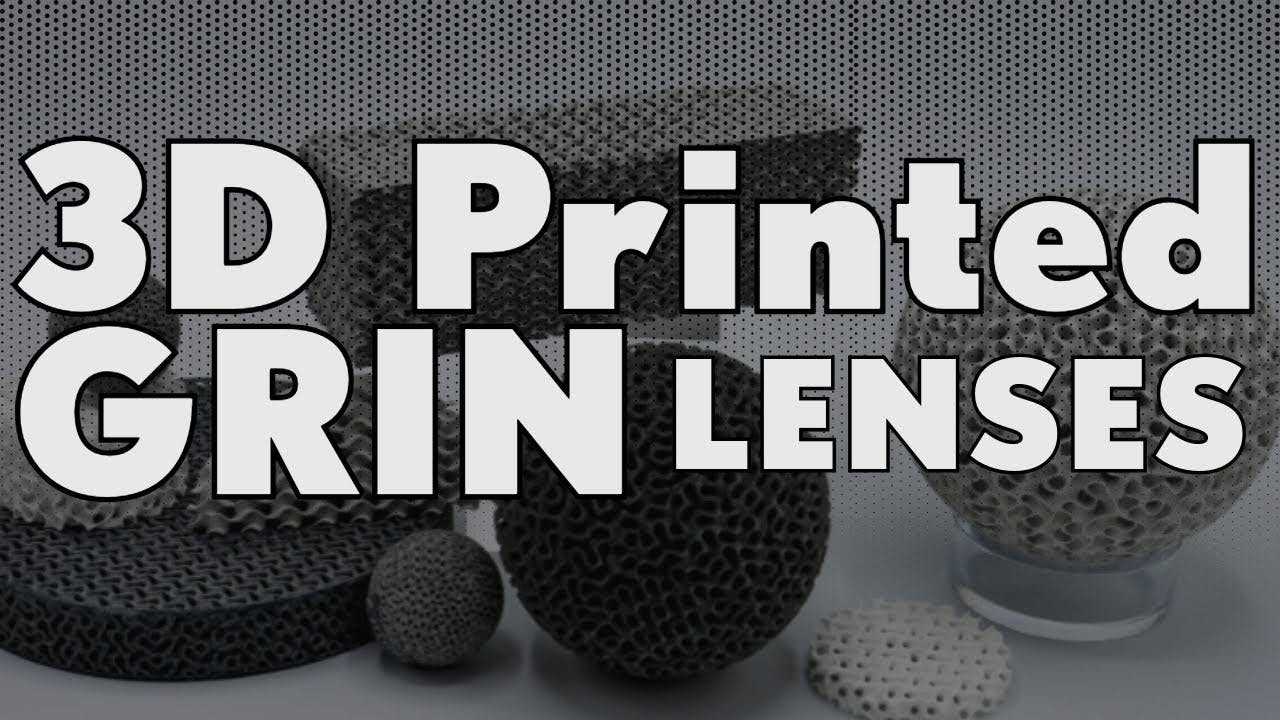 Using 3D Printed Gradient Index Refracted Lens