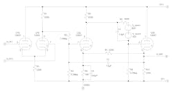 Schematic of K2-W op amp model in LTspice Schematic of K2-W op amp model in LTspice