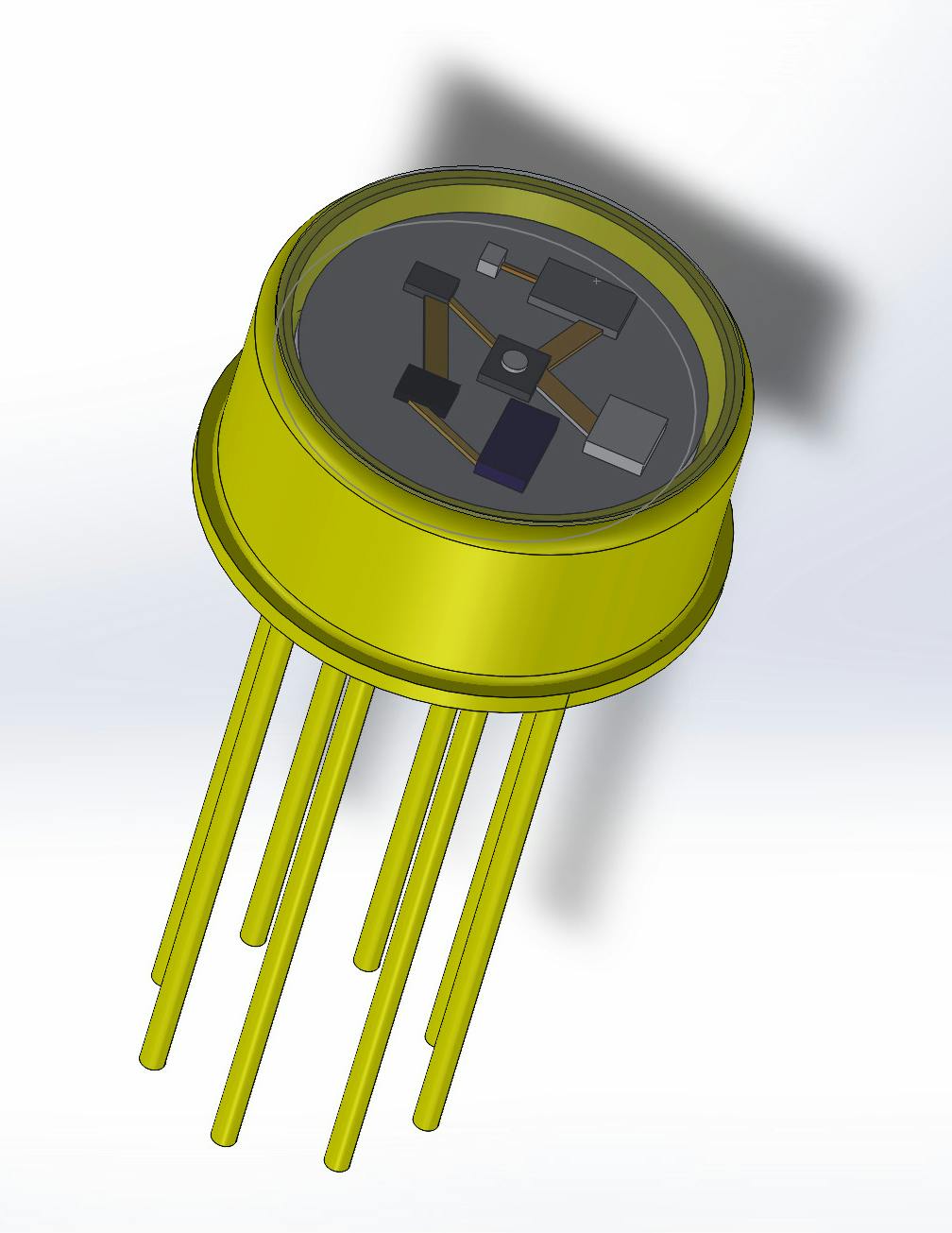 Laser rangefinder TO-can receiver with integrated APD and TIA