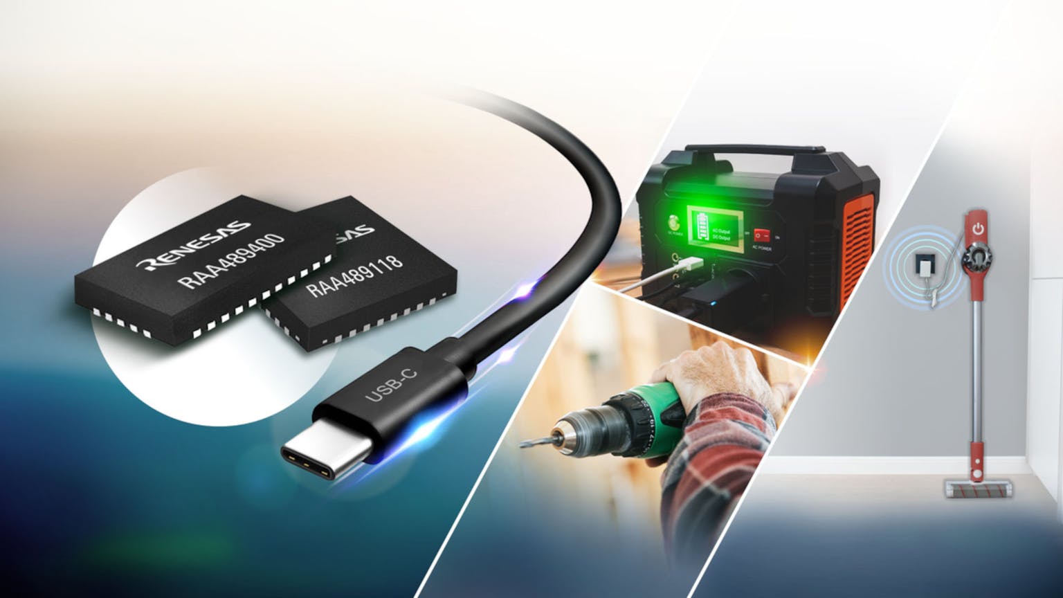 Renesas USB-C PD Extended Power Range solution