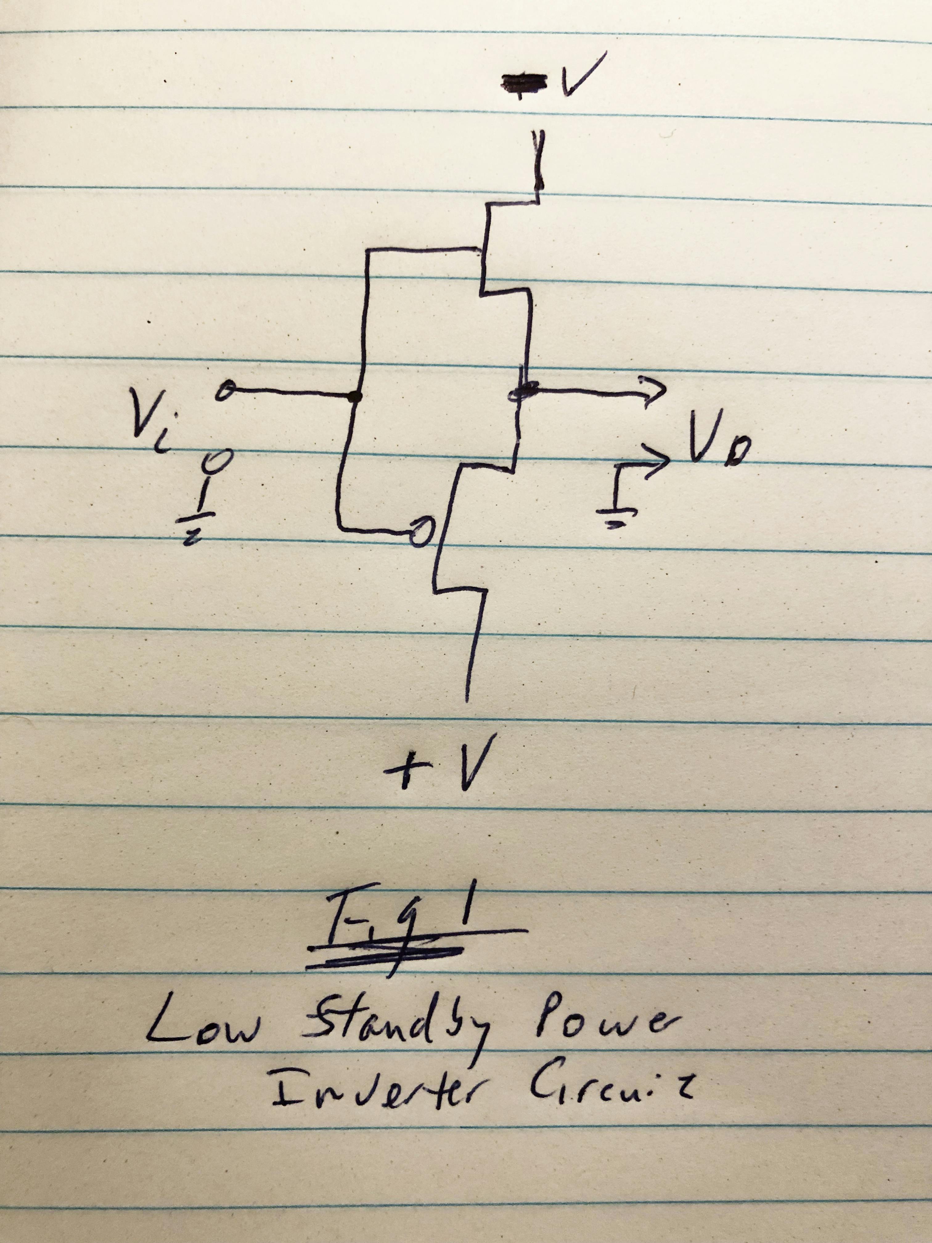 1. Fairchild&rsquo;s low standby power CMOS inverter circuit.