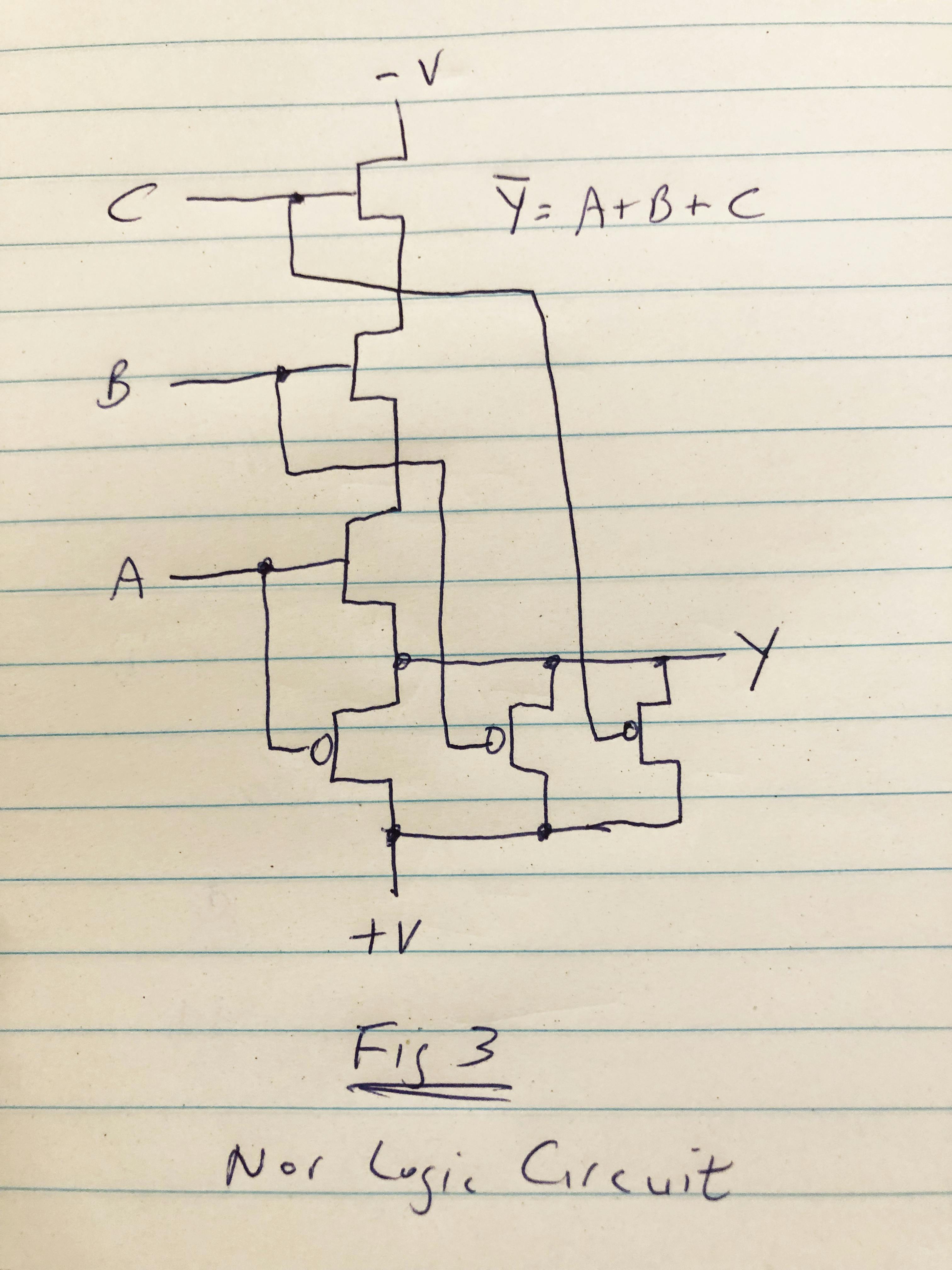 3. Fairchild&rsquo;s proposed NOR logic circuit is upside down but identical to textbook NOR gates in CMOS.