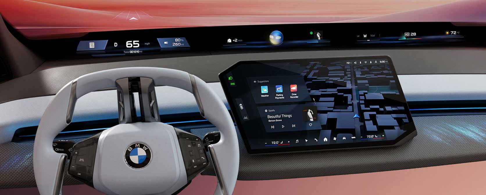 1. The new BMW Panoramic iDrive will make its way into all new BMW models, regardless of drive system type, later this year.