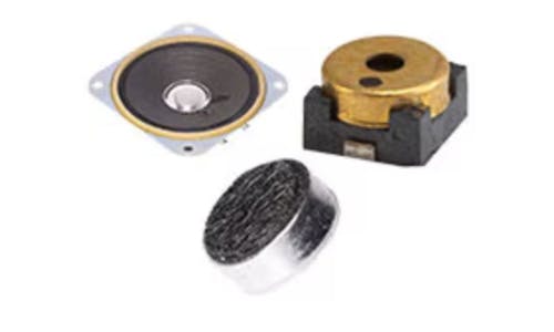 Compact buzzers, speakers, and microphones provide options for maximum ...