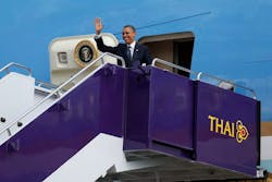 U.S. President Barack Obama arrives in Thailand U.S. President Barack Obama arrives in Thailand