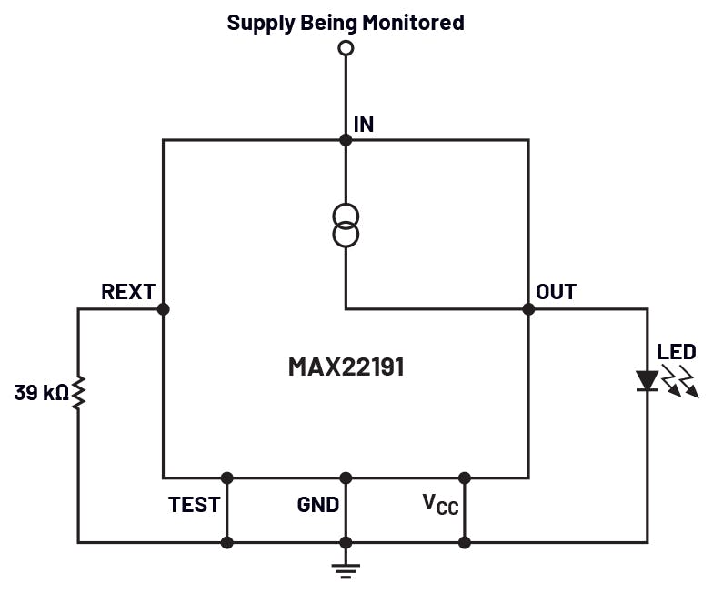 Supply-monitoring LED driver