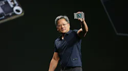 CEO Jensen Huang holding a GPU based on NVIDIA’s Pascal architecture. CEO Jensen Huang holding a GPU based on NVIDIA’s Pascal architecture.