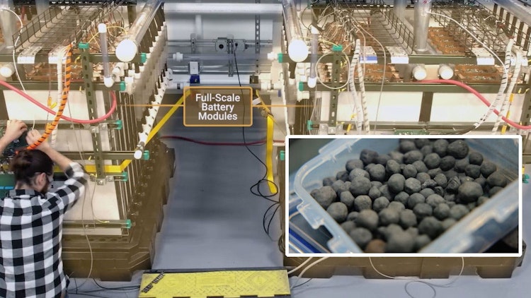 Low-cost iron-air cells, composed of commonly available materials, are now being manufactured in a West Virginia-based factory.