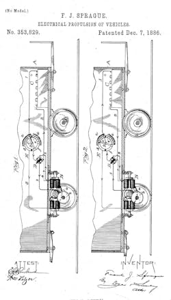Sprague’s constant-speed, non-sparking motor Sprague’s constant-speed, non-sparking motor