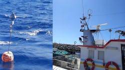 LoRaWAN trackers installed on a fishing boat; buoys transmitted messages to a gateway based in the Canary Islands LoRaWAN trackers installed on a fishing boat; buoys transmitted messages to a gateway based in the Canary Islands