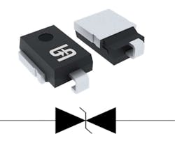 Product: LTD7S24CAH Type: Transient voltage suppressor (TVS) diode Power rating: 7,700 W VMM: 24 V VBR: 29.5 V TJMAX: 175°C Features: - Low clamping voltage - Low leakage current Vendor: Taiwan Semiconductor Product: LTD7S24CAH Type: Transient voltage suppressor (TVS) diode Power rating: 7,700 W VMM: 24 V VBR: 29.5 V TJMAX: 175°C Features: - Low clamping voltage - Low leakage current Vendor: Taiwan Semiconductor