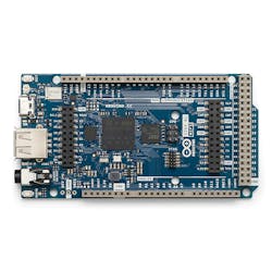Product: Arduino GIGA R1 WiFi Type: Development Board Module: STM32H747XI Processor: Dual Cortex-M7+M4 32-bit low-power Arm MCU CPU: Main Core 480 MHz, Second core 240 MHz Memory MCU: 1-MB SRAM 2-MB flash 16 MB of NOR flash with the AT25SF128A-MHB-T (U8) 8 MB of SDRAM with the AS4C4M16SA (U3) Radio Module: Murata LBEE5KL1DX-883 Wi-Fi 802.11 b/g/n Bluetooth 5.0 LE Product: Arduino GIGA R1 WiFi Type: Development Board Module: STM32H747XI Processor: Dual Cortex-M7+M4 32-bit low-power Arm MCU CPU: Main Core 480 MHz, Second core 240 MHz Memory MCU: 1-MB SRAM 2-MB flash 16 MB of NOR flash with the AT25SF128A-MHB-T (U8) 8 MB of SDRAM with the AS4C4M16SA (U3) Radio Module: Murata LBEE5KL1DX-883 Wi-Fi 802.11 b/g/n Bluetooth 5.0 LE