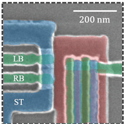 SEM image of the overlapping qubit structure SEM image of the overlapping qubit structure