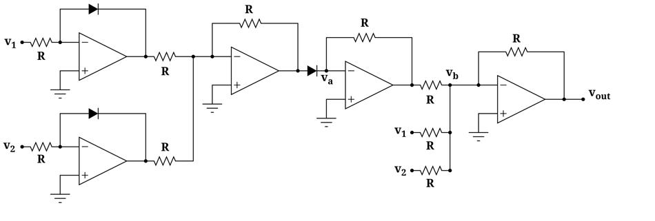 Typical configuration of an analog multiplier Typical configuration of an analog multiplier