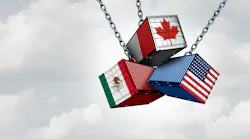 Hanging boxes with US, Canada and Mexico logos