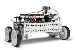 1. The NI LabVIEW Robotics Starter Kit is based on the Compact RIO running LabVIEW Robotics software. 1. The NI LabVIEW Robotics Starter Kit is based on the Compact RIO running LabVIEW Robotics software.