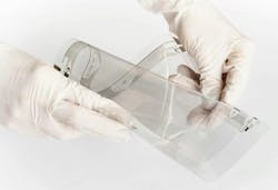 FlexEnable OTFT array on plastic can be bent to small radii FlexEnable OTFT array on plastic can be bent to small radii