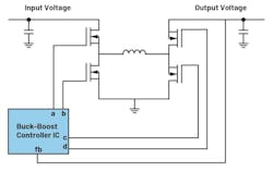 4-switch buck-boost voltage conversion architecture 4-switch buck-boost voltage conversion architecture
