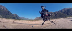 The Airbike was designed using carbon fiber materials, has a top speed of 124 mph and employs a jet propulsion system for flight. The Airbike was designed using carbon fiber materials, has a top speed of 124 mph and employs a jet propulsion system for flight.