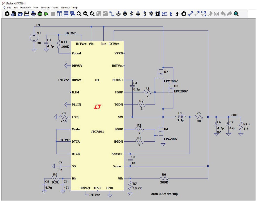 LTspice simulation for GaN power supplies