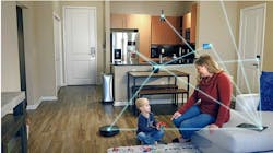 Smart-home networks can connect to multiple smart devices using mesh technology Smart-home networks can connect to multiple smart devices using mesh technology