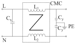 One-stage EMI filter One-stage EMI filter