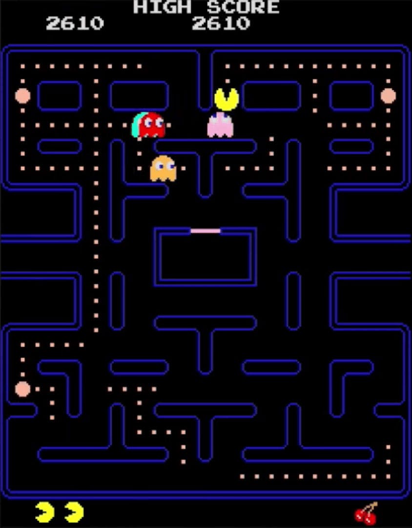 Playing the Pac-Man video game