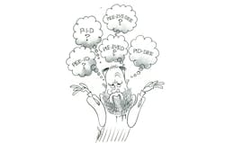 Electronic Design's art department had some fun in the print issue with this caricature. Electronic Design's art department had some fun in the print issue with this caricature.