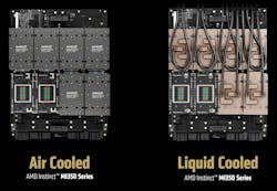 AMD Instinct MI350 series supports eight chips on a UBB8 GPU node AMD Instinct MI350 series supports eight chips on a UBB8 GPU node