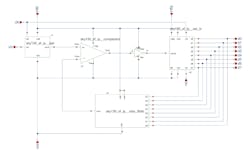 Schematic diagram of the 8-bit ADC SAR Schematic diagram of the 8-bit ADC SAR