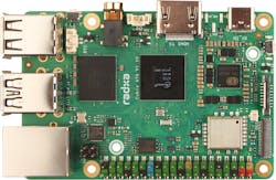 3. The Cubie A7A incorporates an Allwinner A733 octa-core SoC with a 3-TOPS AI accelerator, Imagination BXM-4-64 MC1 GPU, and up to 16-GB LPDDR5 RAM. 3. The Cubie A7A incorporates an Allwinner A733 octa-core SoC with a 3-TOPS AI accelerator, Imagination BXM-4-64 MC1 GPU, and up to 16-GB LPDDR5 RAM.