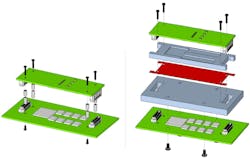 VITA 93 QMC supports convection cooling (left) and conduction cooling (right) VITA 93 QMC supports convection cooling (left) and conduction cooling (right)