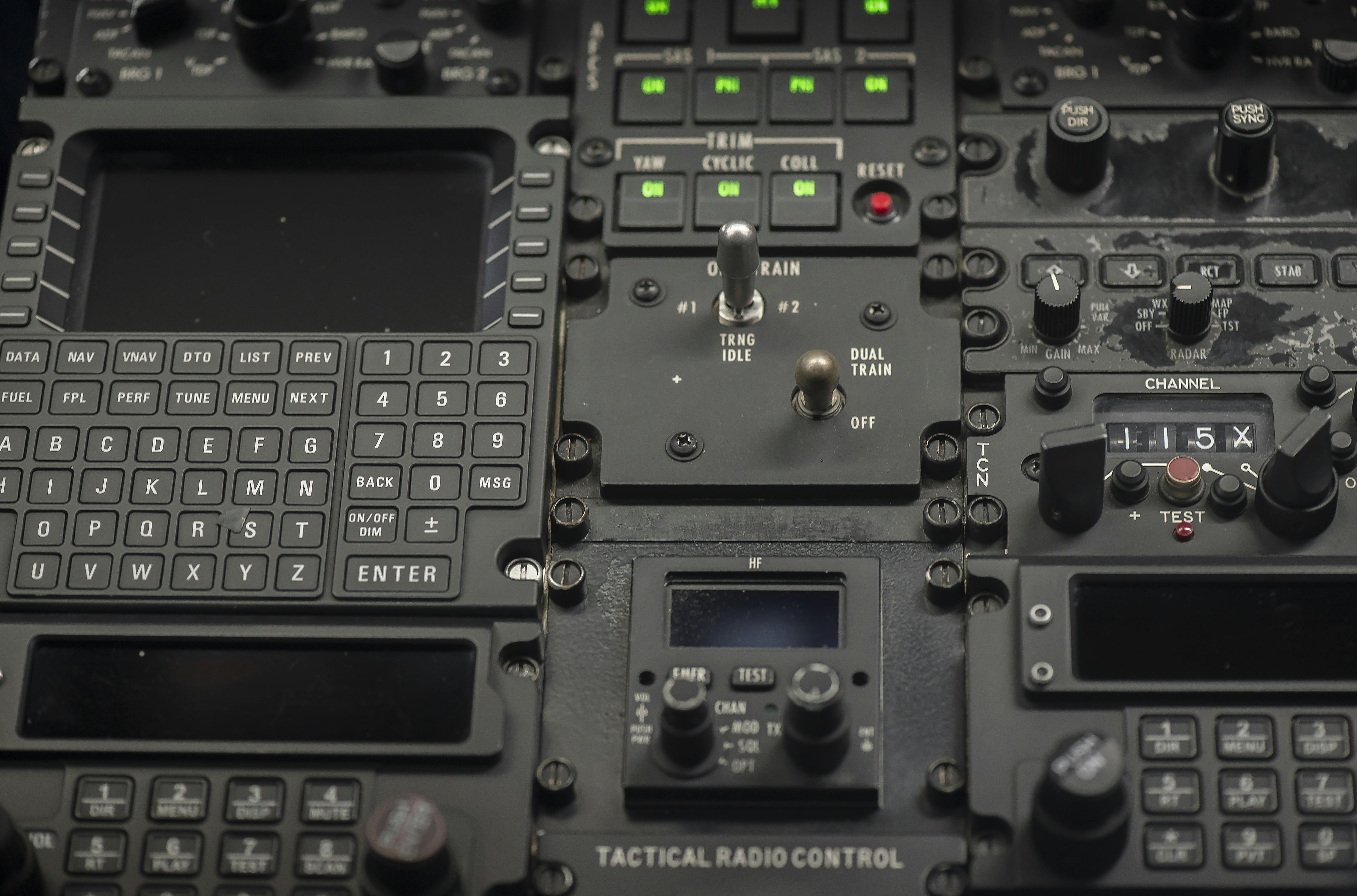 Aircraft control panel