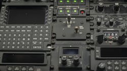Aircraft control panel Aircraft control panel