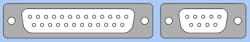 1. These are the standard RS-232 DB-25 and DE-9 connectors. 1. These are the standard RS-232 DB-25 and DE-9 connectors.