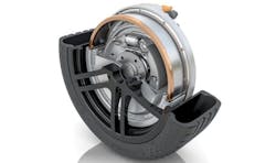 Wheel hub drive with integrated brake Wheel hub drive with integrated brake